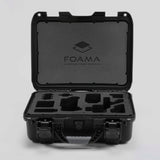 Front view of Foama Black Color Carry-on case and Custom Foam Insert for Sony FX-3 Carry-On Case