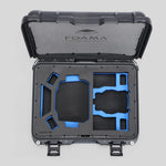Top view of DJI Mini 4 Pro Hard Case with Foam Insert with blue layer.