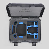 Top view of DJI Mini 4 Pro Hard Case with Foam Insert with blue layer.